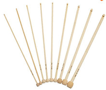 SaySure - 9Size Bamboo Afghan Tunisian Crochet Hooks Needles Size 6-15