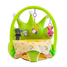 Coprisedile di supporto per divano per bambini, per imparare a sedersi, senza riempimento, colore: verde