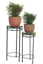Galileo Casa Tuscany Set 2 Pouf portapiante, Nero