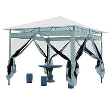 Vette 51718 CDF05131 Gazebo con Zanzariera, Metallo, Bianco, 3x3x2.6 cm