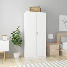 Tidyard Armadio Bianco 80x52x180 cm in Truciolato