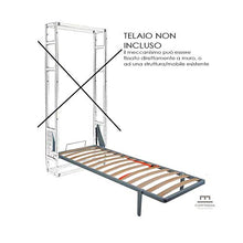 CORTASSA Letto Ribaltabile SALVASPAZIO_A Muro_A Scomparsa_MOD.Maly 120x190