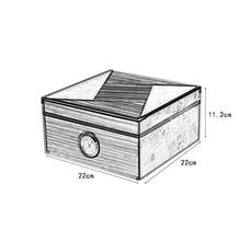 LSX Scatola di sigari Cigar Box, Cigar Humidor Humidor, Legno di Cedro Cigar Box, Portable Cigar Box può Tenere 30 OYO (Size : 22x22x11.2cm)