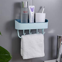 Mensola da parete per bagno, in plastica, senza foro, comodo e durevole, può essere utilizzato per WC, cucina, tavolo da toeletta, materiale PP