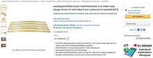 wiedergutschlafen (780) Doghe di ricambio in legno, confezione da 5 pezzi, larghezza 55 mm, altezza 8 mm, parti di ricambio per letti a doghe