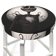 Copertura rotonda per sgabello da bar con scheletro per sedia a cric, lavabile, elastica, per sgabello rotondo da 35,6 cm