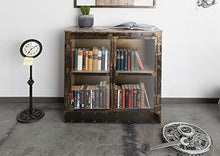 MASSIVMOEBEL24.DE Heavy Industry #247 Credenza in Legno di Mango e Ferro - Laccato Marrone - 90x40x90
