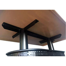 MATHI DESIGN - Tavolo bistrotto/industriale, effetto legno invecchiato