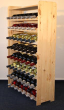 Modo 24.de RW-3-56 - Scaffalatura in legno per bottiglie di vino, capacità 56 bottiglie
