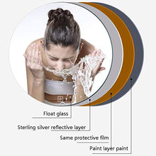 Specchio per Il Trucco Smart Touch Interruttore Bagno Rotonda Specchio LED, Classic Black, 700 * 700 mm, 5 MM Silver Mirror