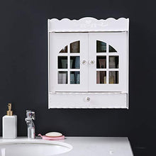 Blanketswarm - Armadietto da bagno in PVC non perforato, con cassetto, colore: Bianco