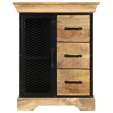FAMIROSA Credenza 60x30x75 cm, in Legno Massello di Mango