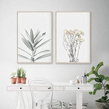 RRTYA - Poster su tela con pianta di eucalipto di lavanda e pianta (03,60 x 80 cm, senza cornice)
