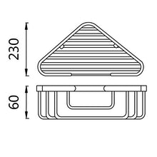 Konhard CS003 Bagno Angolo Mensola Montaggio A Parete, Acciaio Inox