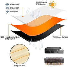 ZCED Copertura Mobili Giardino Rettangolare Copertura Tavolo Esterno Impermeabile Tessuto Oxford Resistente 420D Impermeabile E Antipolvere Anti-UV