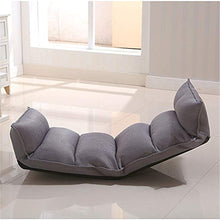 Divano Cuscino Lazy Couch Tatami Cuscino Balcone Computer Bed Waist Chair per Soggiorno e Ufficio (Color : Gray, Size : 130 * 53 * 13cm)