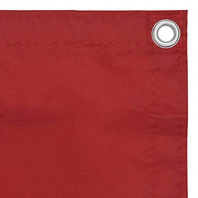 vidaXL Paravento da Balcone Rosso 90x600 cm in Tessuto Oxford