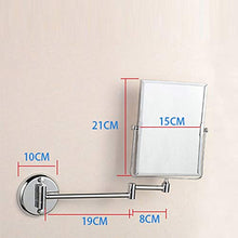 MMWYC Specchio for Trucco a Parete bifacciale Girevole Specchio for Trucco a Specchio Push-Pull e Specchio for Appendere Grande Specchio Pieghevole Specchio for Il Trucco del Bagno