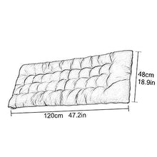 eewopjkj Cuscino per Lettino Supporto per Schienale Alto Ispessimento Cuscino per Sedia Relax Extra-Large Cuscino reclinabile Cuscini per Sedia a Dondolo Cuscini da Giardino-Marrone 48x120 cm