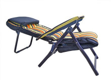 Sedia a sdraio imbottita 64x30x98 cm - Colore Rosso, Blu