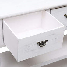 SKM Credenza Bianco Anticato 115x30x76 cm in Legno