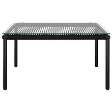 vidaXL Set Divani da Giardino 5 pz con Cuscini Neri in PVC