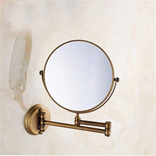 SGSG Specchio ingranditore Specchio per Il Trucco a Parete Accessori per Il Bagno Specchio cosmetico Regolabile Specchio per Bagno a 2 Facce