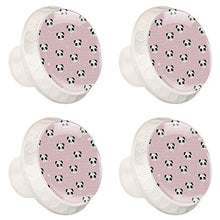 Maniglie per cassetti Manopole per cassetti Manopole rotonde Confezione da 4 per armadietto, cassetti, cassettiere, cassettiere ecc - Panda Princess Kids