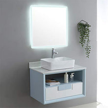 Mobile da Bagno Specchio Mobile da Bagno Semplice Mobile Armadio Combinazione Balcone a Muro Vanity per Casa (Color : Blue, Size : 52x80x63cm)