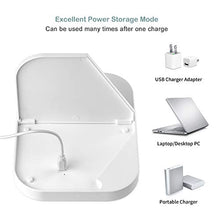 Kasimir Specchio da Trucco con Luce LED Specchio Cosmetico Illuminato Portatile Specchio Makeup Professionale Touch Screen per Trucco Camera da Letto Rasatura e Viaggio - Rettangolo, Bianco