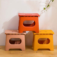 Sgabello pieghevole, sgabelli in plastica leggera, sgabello pieghevole antiscivolo, per cucina, bagno, camera da letto, fino a 90 kg