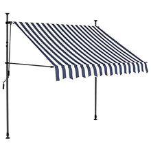 vidaXL Tenda da Sole Retrattile Manuale con LED 300 cm Crema