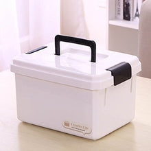 Tosbess - Scatola multiuso per farmacia, con maniglia per il trasporto, portatile, 10 l