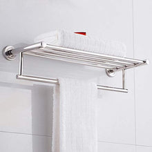 YFFSBBGSDK Towel Rack Stainless Steel Wall Mounted Bathroom Towel Rack Single Layer Rail Holder