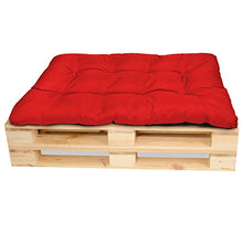 SuperKissen24. Cuscino per Bancale Divano Pallet 120x80 cm Seduta Impermeabile e Comodo per Divanetti da Esterno - Rosso