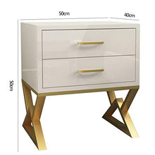 Comodino Legno massello Bianco Nordico Luce Camera da Letto Camera da Letto Mini Armadietto for Hotel in Ferro FANJIANI
