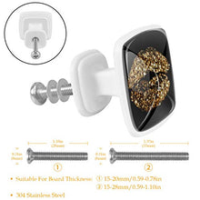 Bacio d'oro 4 PCS Pomelli per Porta, Pomolo per Mobile, Pomelli per Mobili con Viti, Maniglia per Armadietto, Pomelli per Porta, Pomelli per Cassetti per Porta, Armadio, Cassetto e Credenza