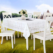 William 337 Pizzo Ricamato Tovaglia Openwork Piazza Tovaglia Rettangolare Tovaglia Copertura Tovaglia - Bianco (Size : Rectangular -90 * 160cm)
