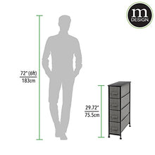 mDesign Cassettiera in tessuto – Comò con 4 cassetti – Pratico organizer con cassetti ideale per camera da letto e bagno – antracite