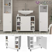 Vicco Mobile sottolavabo Fynn Armadietto per lavandino Bianco