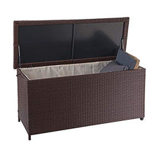 Mendler Baule Contenitore da Esterno HWC-D88 polyrattan ~ Premium 320l Marrone