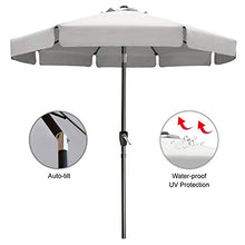 AbcCanopy Ombrello da giardino con balze, 2,3 m, State-o-motion U-bal, 7.5FT