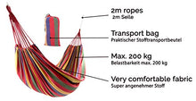 ZOLLNER Amaca in 90% Poliestere e 10% Cotone, 150x210, Rossa, Altri Colori