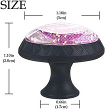 Paillettes rosa viola astratte Pomelli per Porta Set di 4 Pomelli per Mobili Manopole per Cassetti Cucina Armadio Vetro