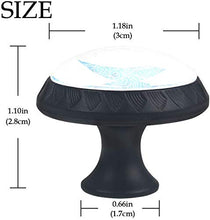 Onde nautiche del mare blu Pomelli per Porta Set di 4 Pomelli per Mobili Manopole per Cassetti Cucina Armadio Vetro