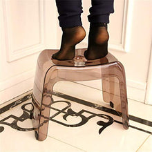 HYYDP Bagno Sgabello Sgabelli da Bagno Sedile da Doccia Sgabello da Lavaggio a Piedi Sgabello da Ufficio Traspirante Trasparente (Color : A)