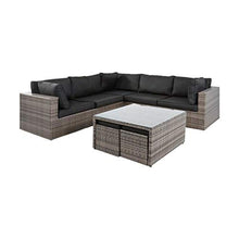 Gartentraum Gruppo Lounge Funzionale con Tavolo in Grigio - Lounge Eupon