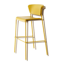 SCAB DESIGN Sgabello Modello Lisa Set 2 Pezzi - Disponibile in 6 Colori - Disponibile in 2 Altezze per casa, Bar, ristoranti, pizzerie, Pub. (Antracite, 75)