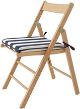 Tozzi-store Set 6 Cuscini coprisedia per Esterno Giardino Righe 38x38 cm Universale P497 Blu