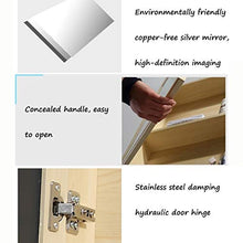 Armadietti a specchio Alluminio dello Spazio Bagno Mobile A Specchio Armadietto di Immagazzinaggio umidità Alluminio dello Spazio Specchio da Parete HD (Color : Bianca, Size : 60 * 13 * 70cm)